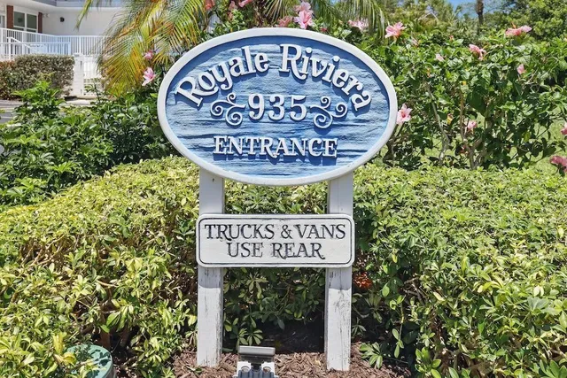 a sign on the side of a building