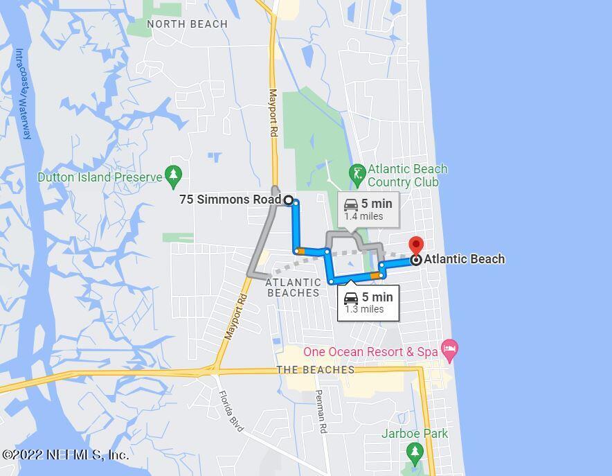 75 Simmons Road, Unit B Atlantic Beach, FL 32233 - Photo 24 of 26 75 Simmons to Beach