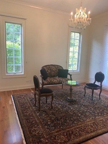 351 Wallace Road Lake Forest, IL 60045 - Photo 14 of 35 a living room with furniture and a chandelier