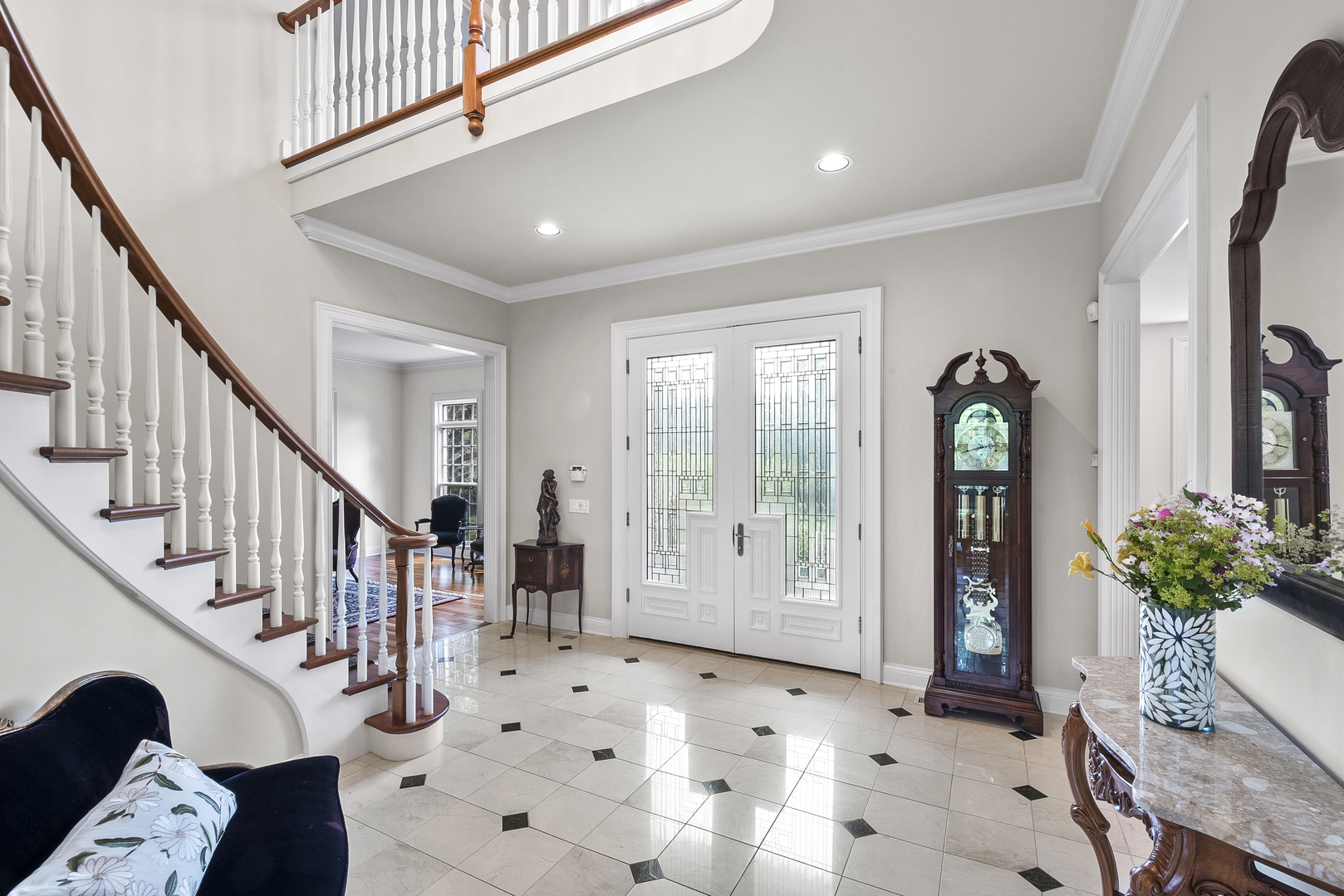 351 Wallace Road Lake Forest, IL 60045 - Photo 6 of 35 a view of entryway with wooden floor