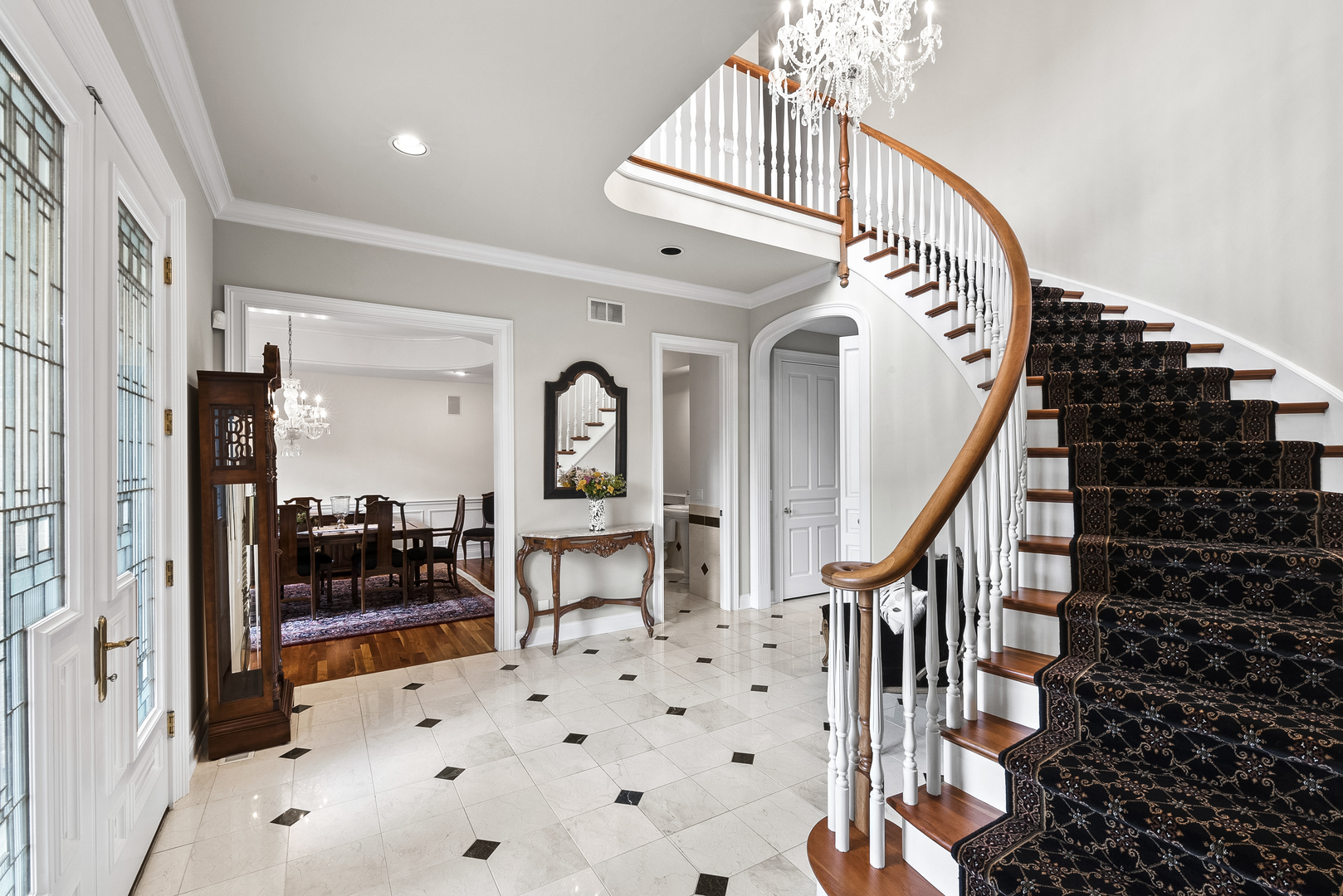 351 Wallace Road Lake Forest, IL 60045 - Photo 7 of 35 a view of entryway livingroom and hall with wooden floor