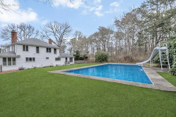 a view of outdoor space yard and swimming pool