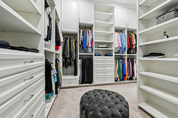 a walk in closet