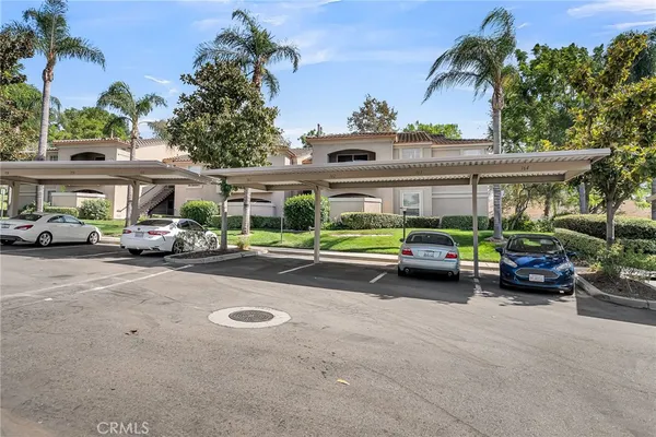 a car parked in front of a house