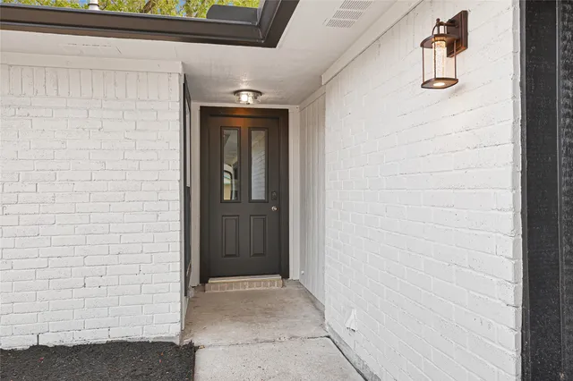 a view of front door