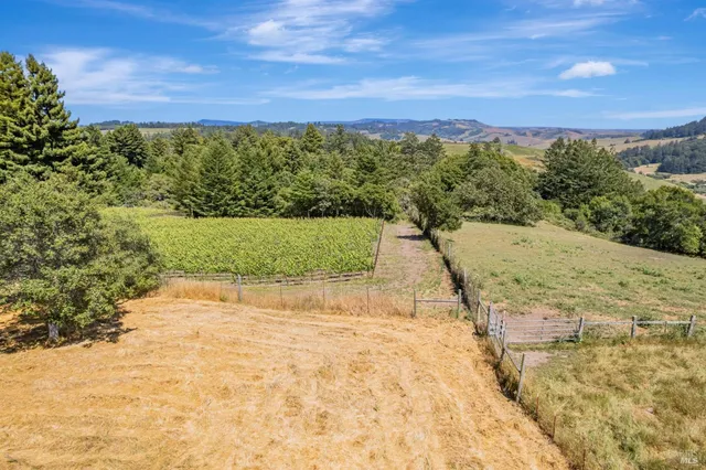 a view of a lake with a mountain