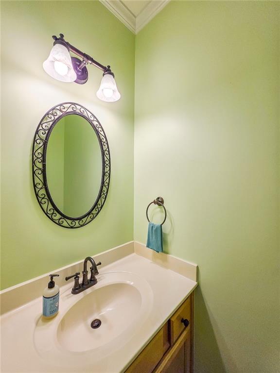 43 Ivy Mist Lane Acworth, GA 30101 - Photo 14 of 58 a bathroom with a sink and a mirror