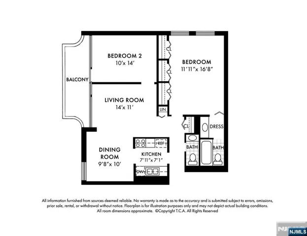 $369,000 | 1600 Center Avenue, Unit 5A, Fort Lee, NJ 07024