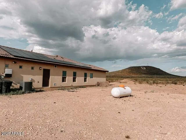 a backyard of a house