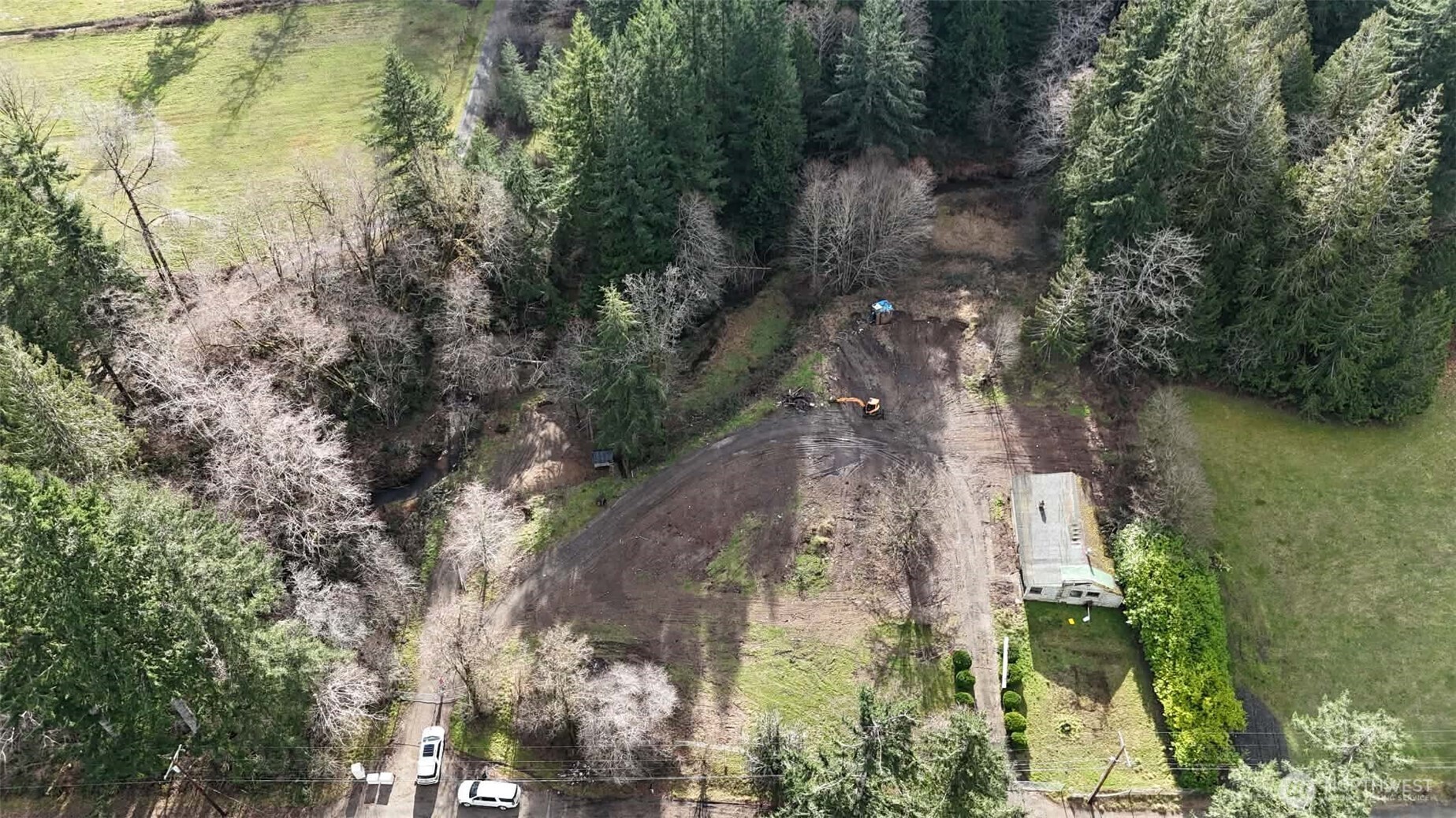 128 South Union Road Elma, WA 98541 - Photo 9 of 33 a aerial view of a house with a yard