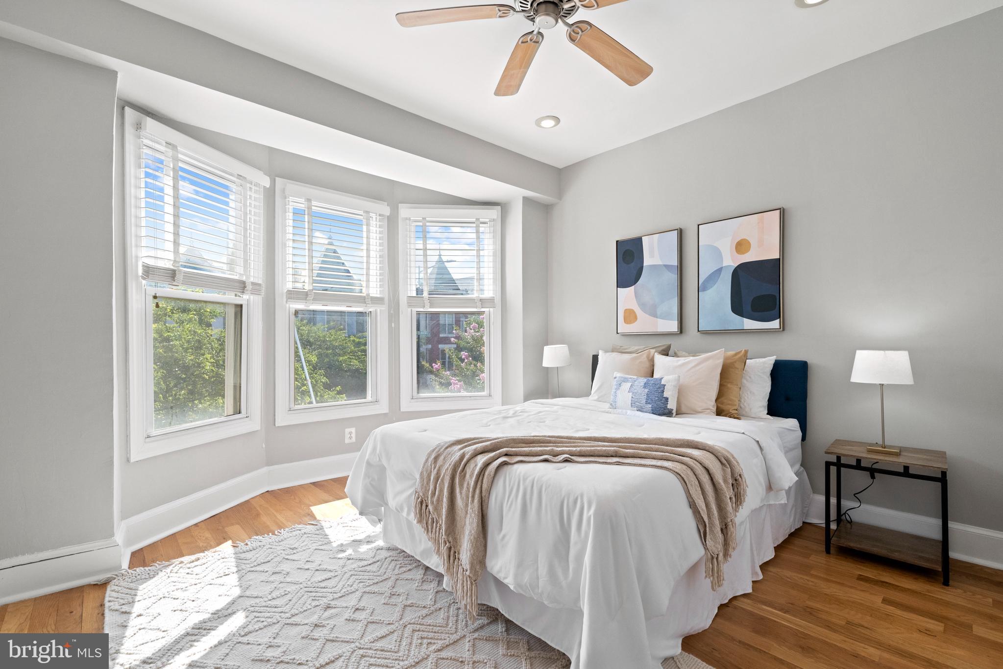 718 13th Street Northeast Washington, DC 20002 - Photo 20 of 35 a bedroom with bed and a window