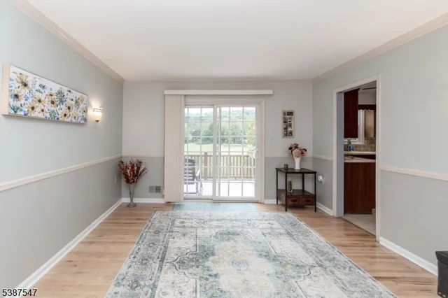 a view of empty room with a window