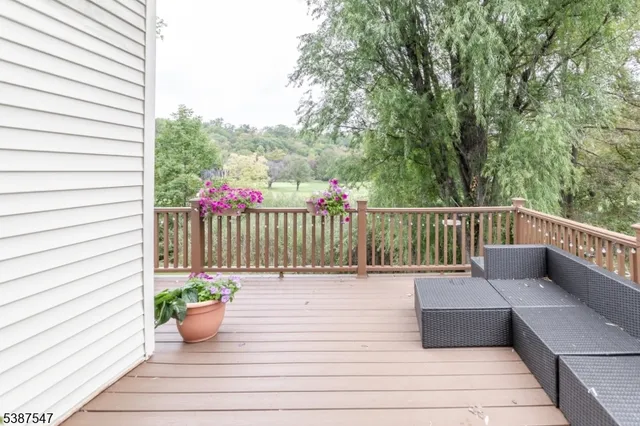 a view of a terrace with sitting area
