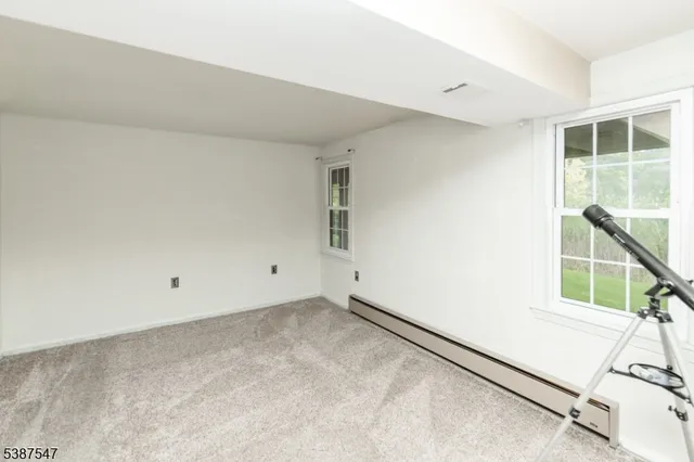 an aerial view of a house having yard