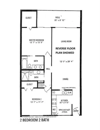 $2,100 | 2003 Granada Drive, Unit F1, Coconut Creek, FL 33066
