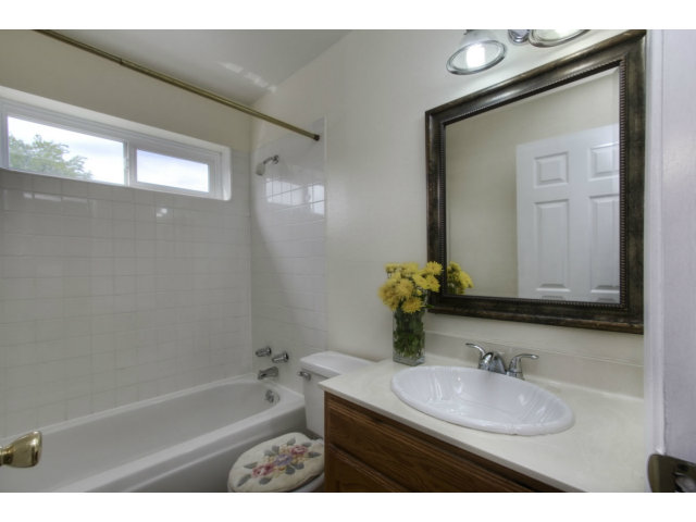 2801 Bridgeport Avenue San Ramon, CA 94583 - Photo 10 of 16 a bathroom with a sink and a mirror