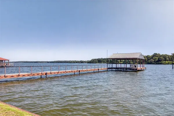 a view of a lake and outdoor space