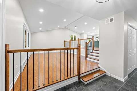 a view of entryway with stairs