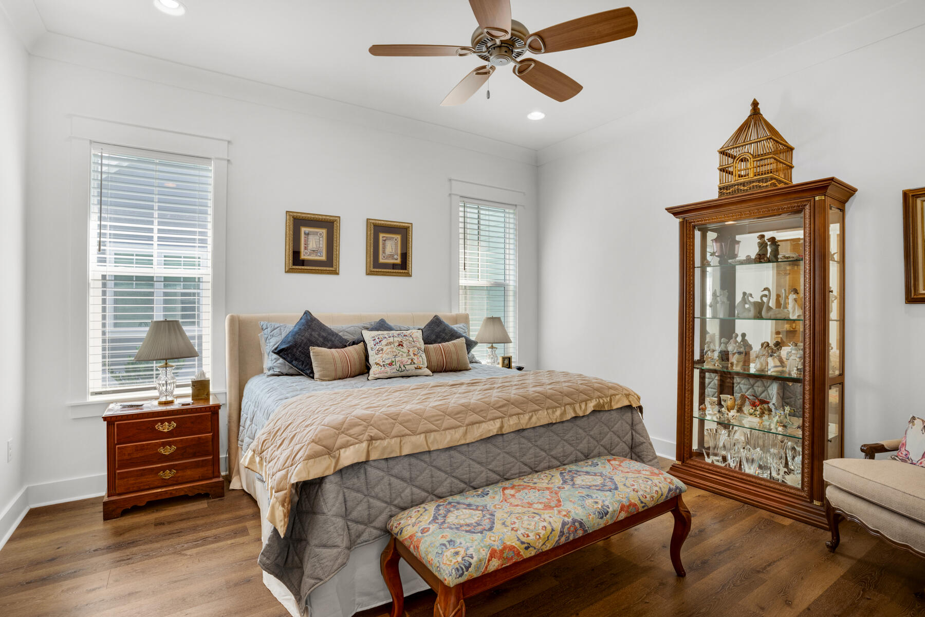 231 Sidecamp Rd Inlet Beach Inlet Beach, FL 32461 - Photo 33 of 65 a bedroom with a bed and wooden floor