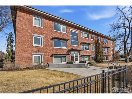 a front view of a building with street