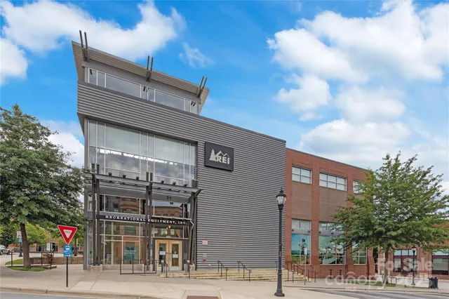 a view of a building with a outdoor space