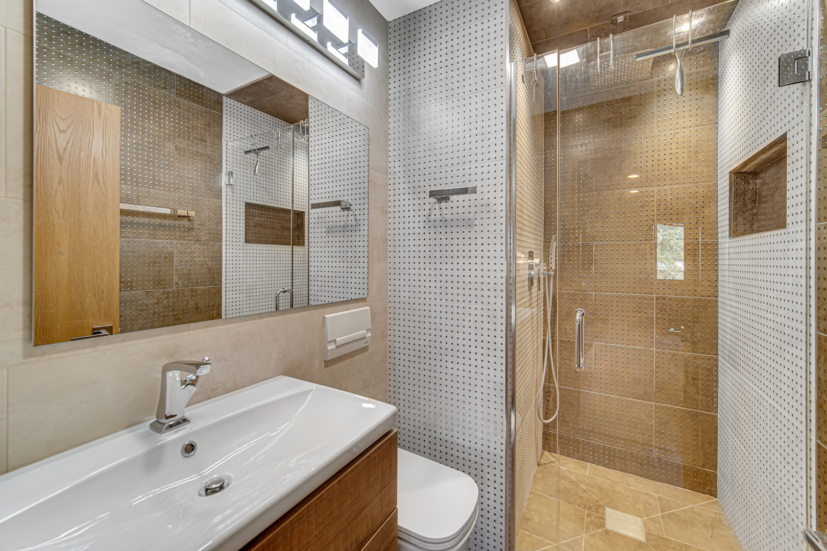 316 Morningside Drive, Unit A Bloomingdale, IL 60108 - Photo 18 of 35 a bathroom with a sink toilet and shower
