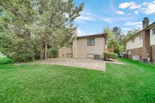 a house view with a garden space