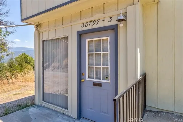 a view of front door of house