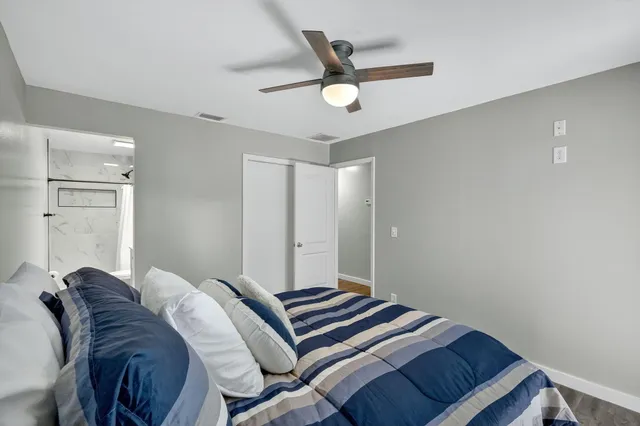 a view of a walk in closet