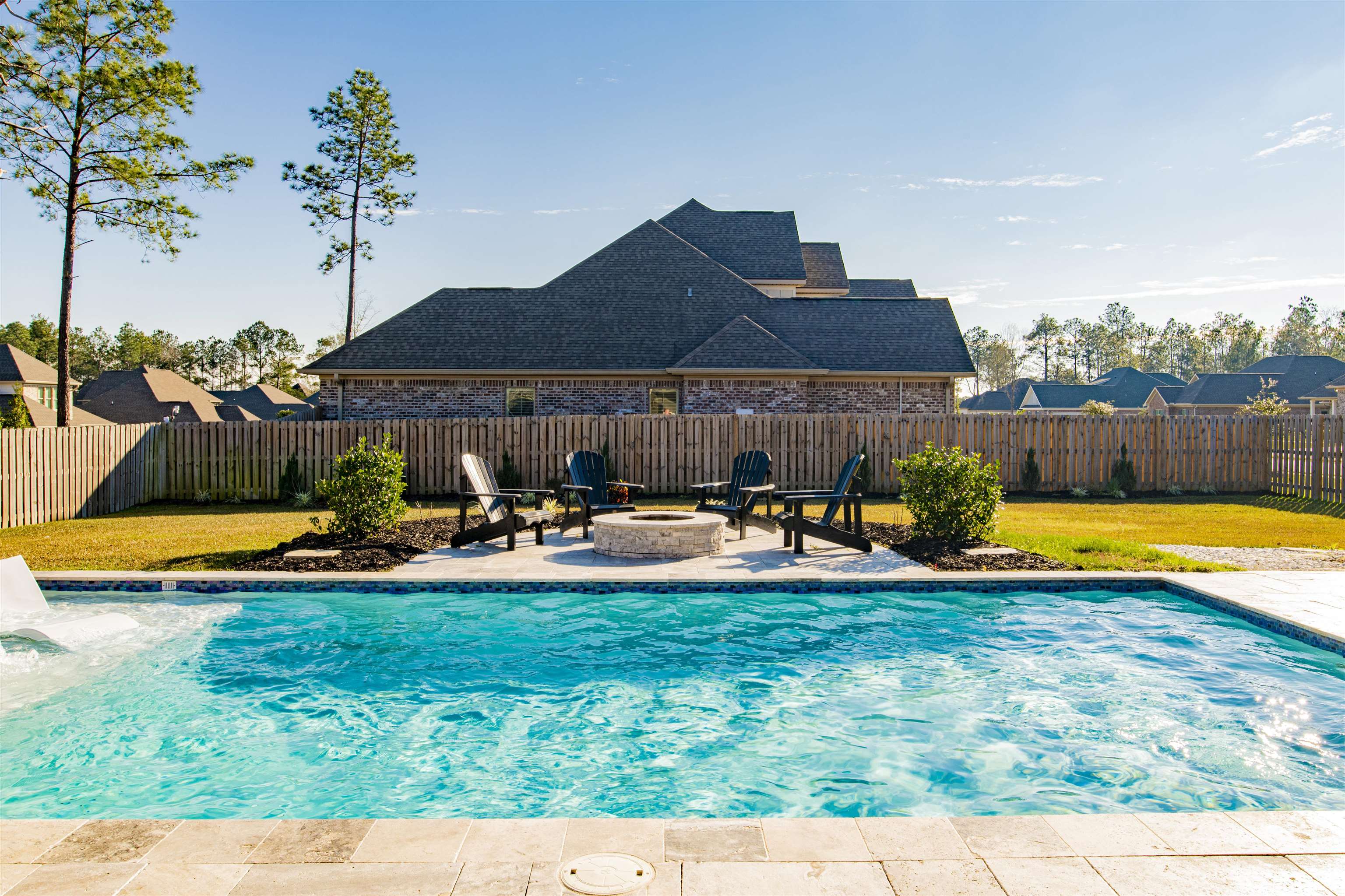 8624 Danube Court Daphne, AL 36526 - Photo 33 of 46 Custom Pool and Firepit