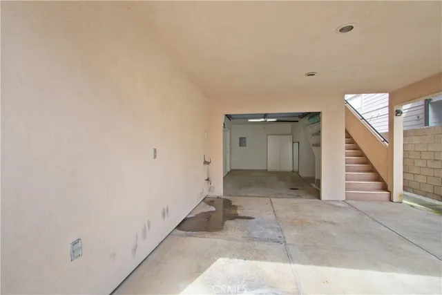 a view of a room with an empty space