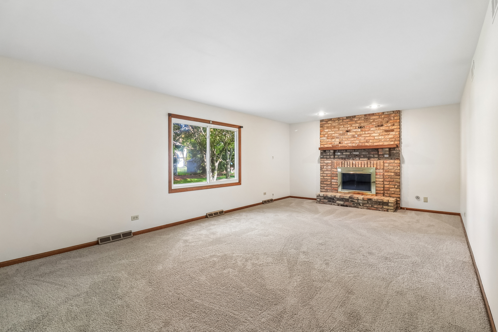 733 Buttonwood Circle Naperville, IL 60540 - Photo 3 of 39 an empty room with windows fire place and windows