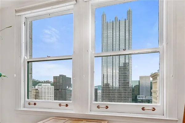 a view of a from a window