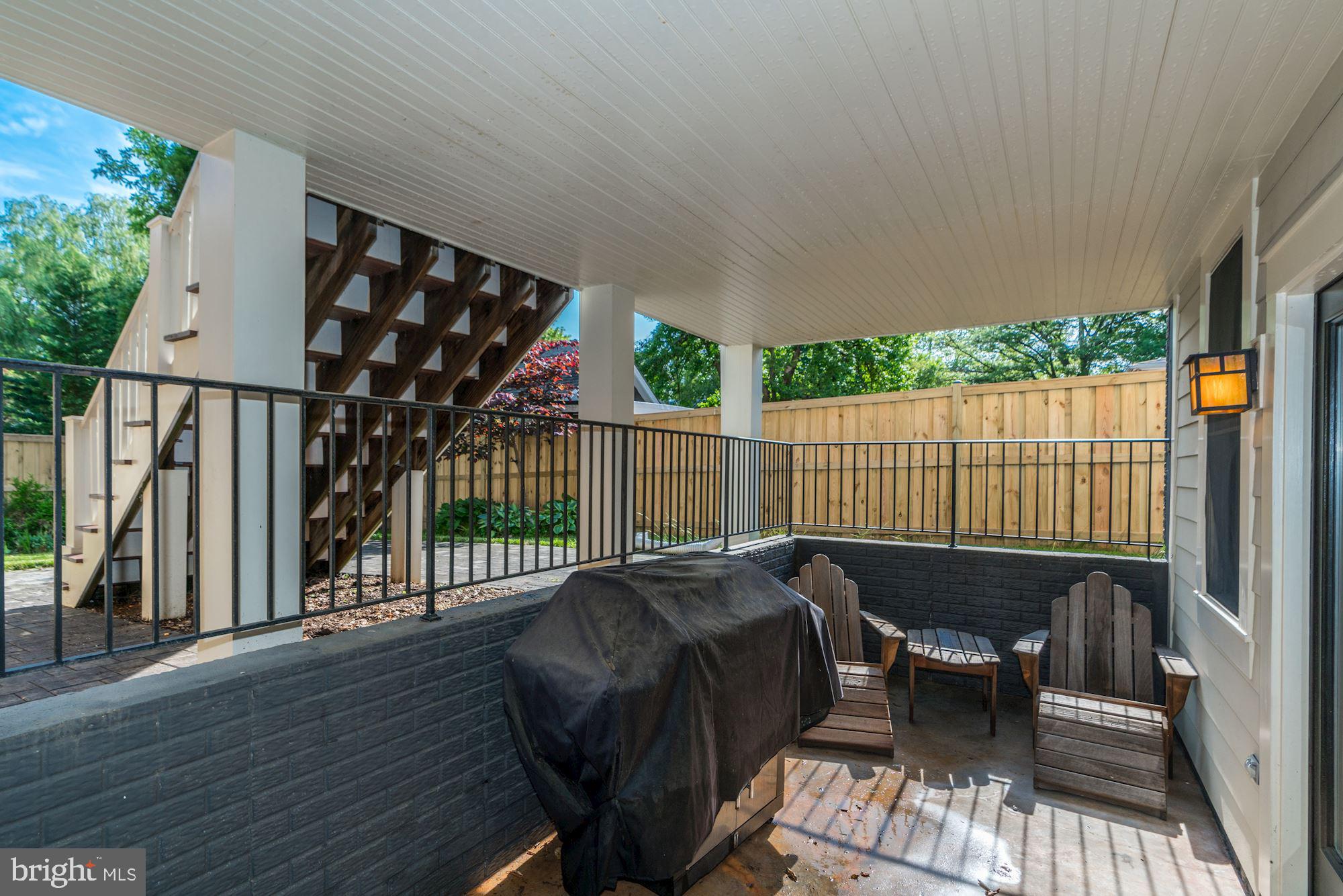 3706 6th Road North Arlington, VA 22203 - Photo 8 of 36 Porch outside of the basement perfect for grilling