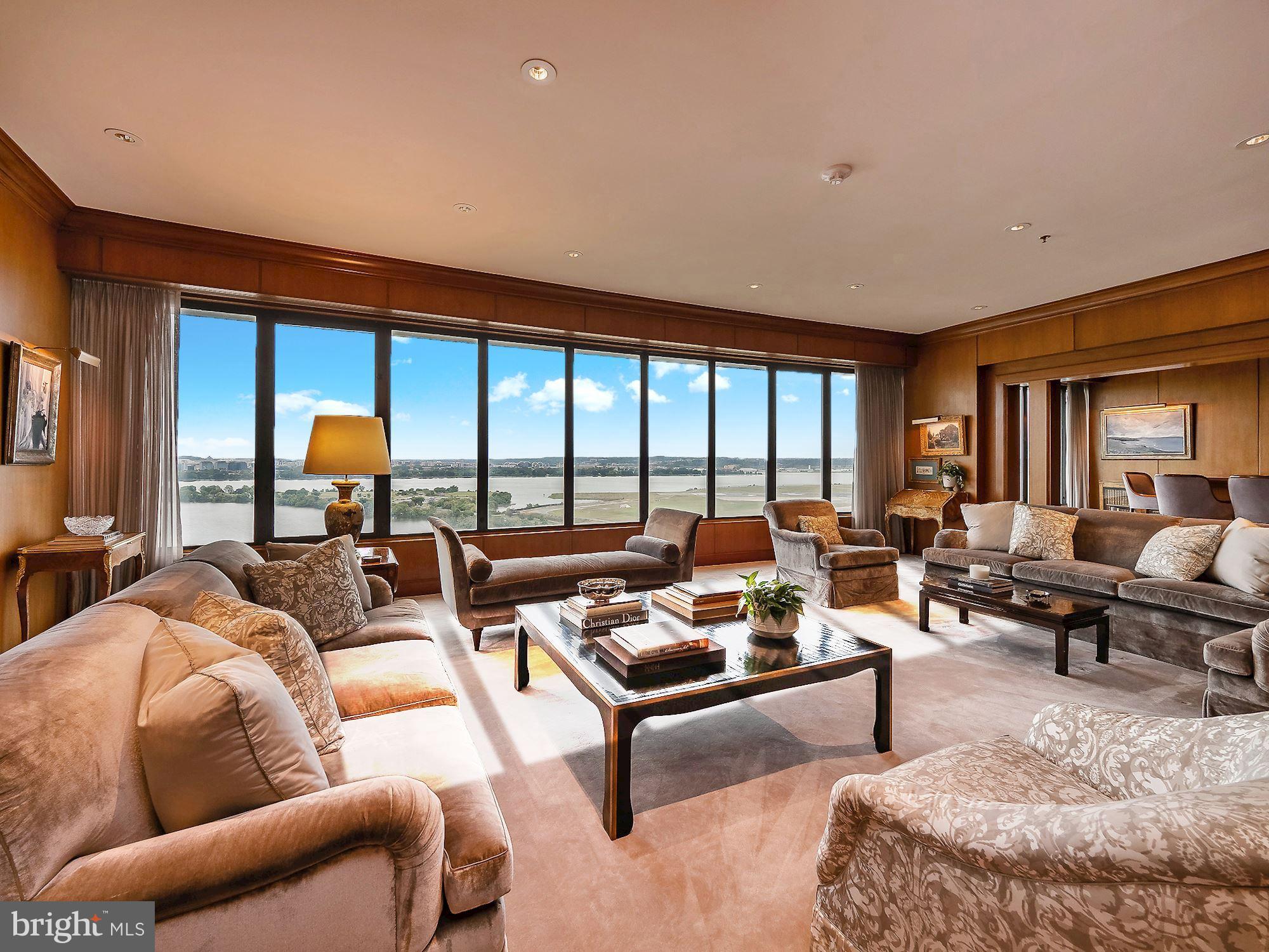 1200 Crystal Drive, Unit PH18 Arlington, VA 22202 - Photo 4 of 31 Expansive Living Room with Panoramic Views