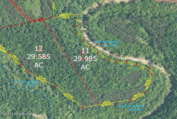 Lot 11-0 Wax Road Clarkson, KY 42726 - Photo 1 of 4 Aerial Survey Boundary