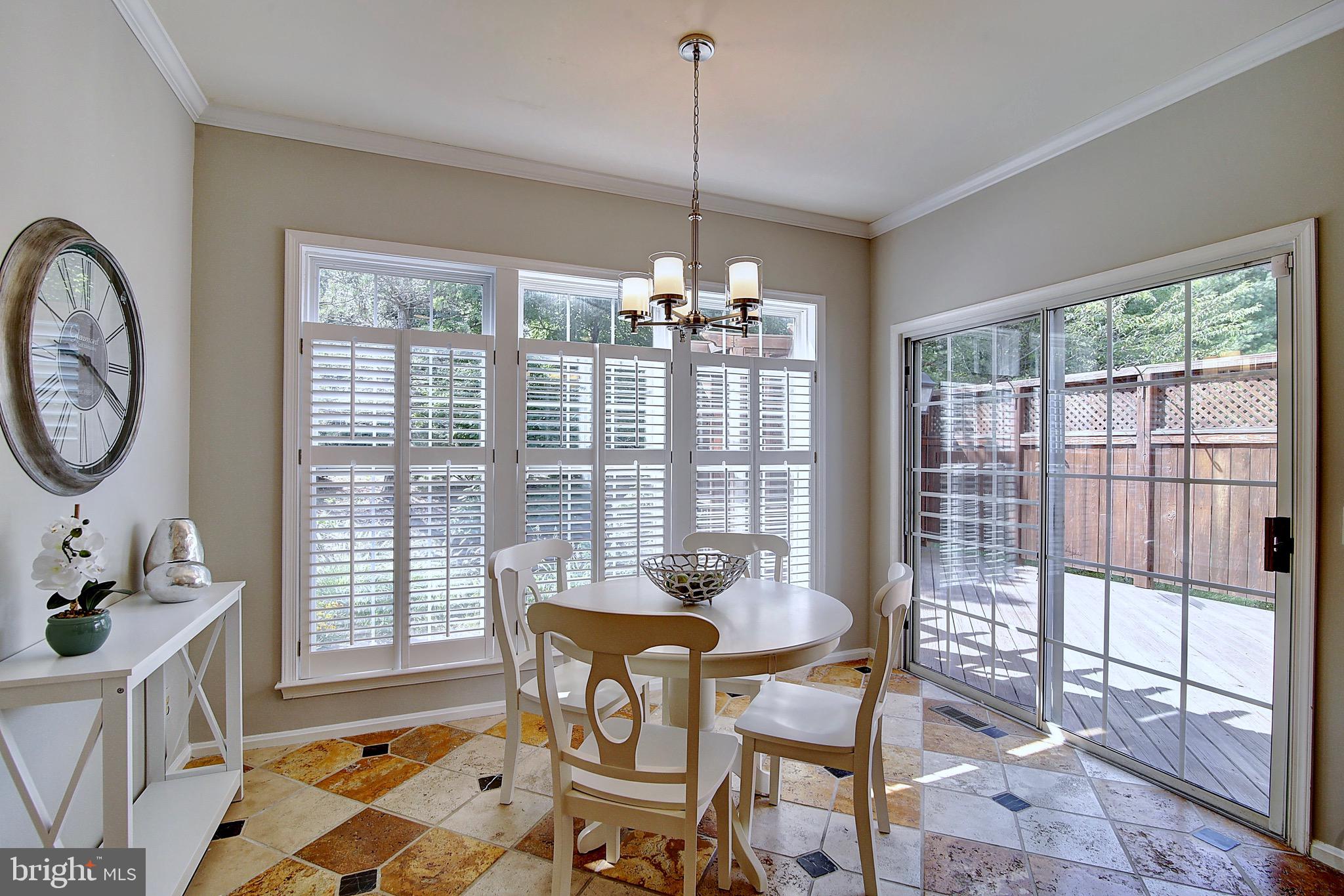 2451 Arctic Fox Way Reston, VA 20191 - Photo 13 of 40 Eat in Kitchen with custom plantation shutters