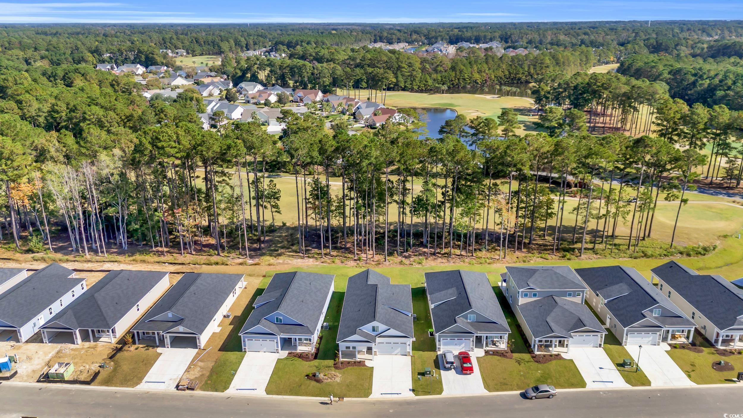 546 Beckham Court Murrells Inlet, SC 29576 - Photo 28 of 34 Drone / aerial view featuring a water view