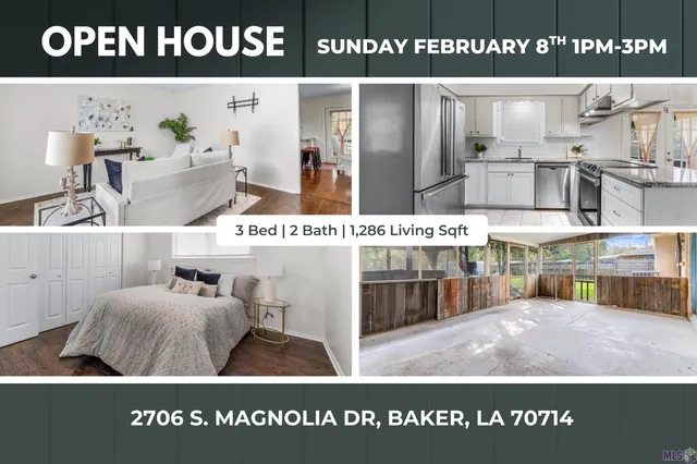 $188,000 | 2706 South Magnolia Drive, Baker, LA 70714