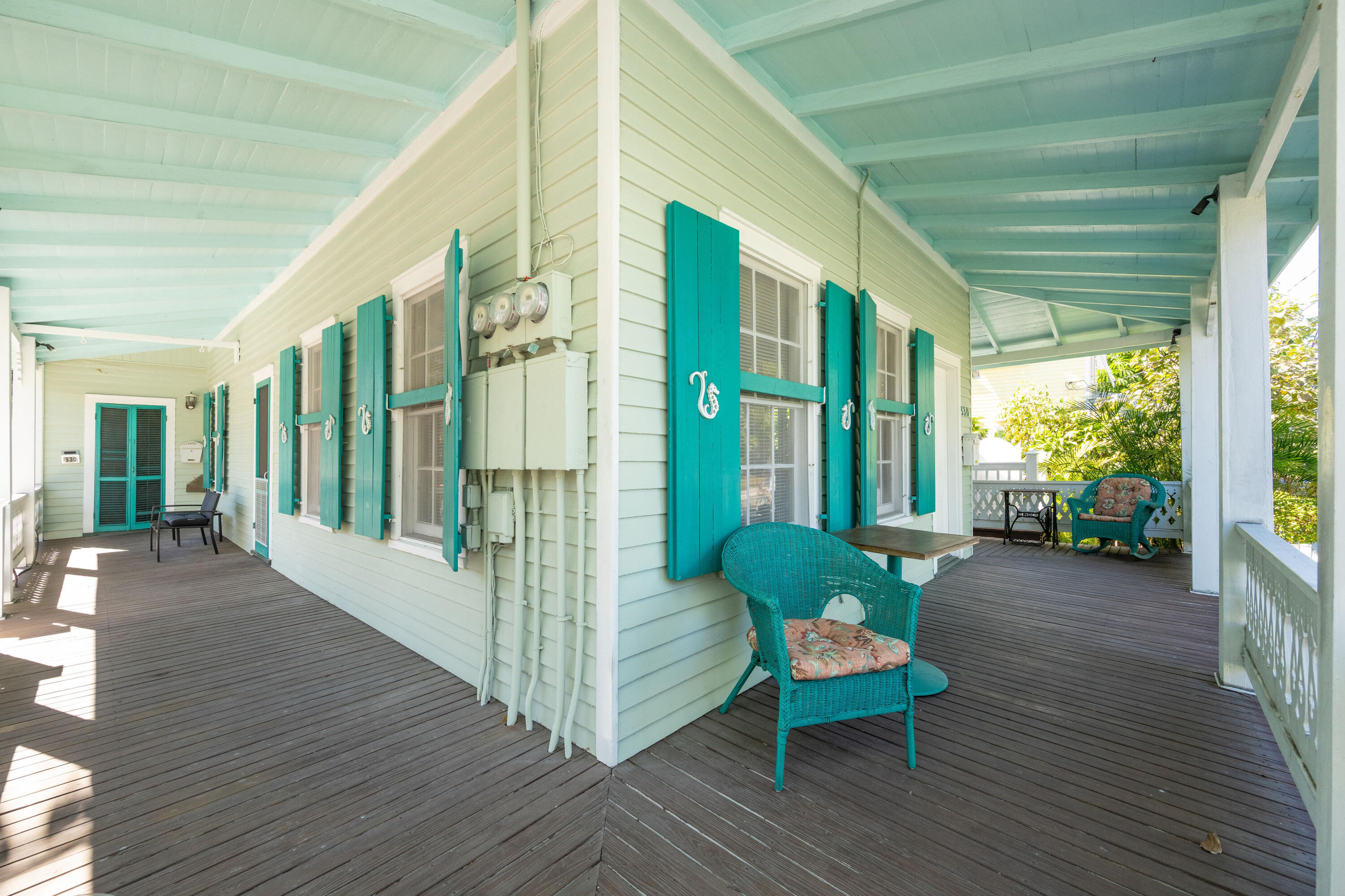 530 White Street Key West, FL 33040 - Photo 58 of 69 a balcony with furniture and wooden floor