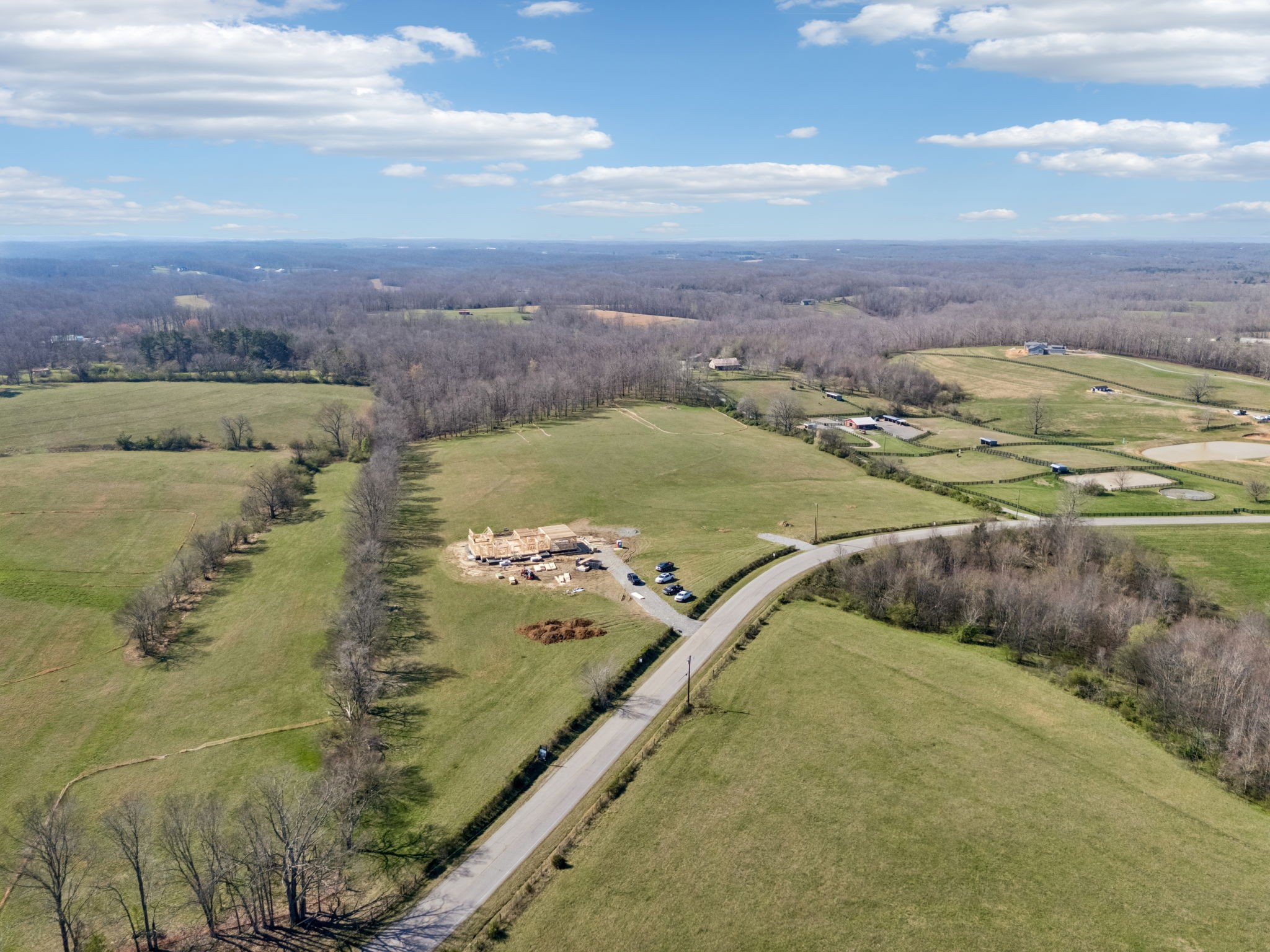 7795 West Lick Creek Road Primm Springs, TN 38476 - Photo 4 of 14 an aerial view of a house with outdoor space
