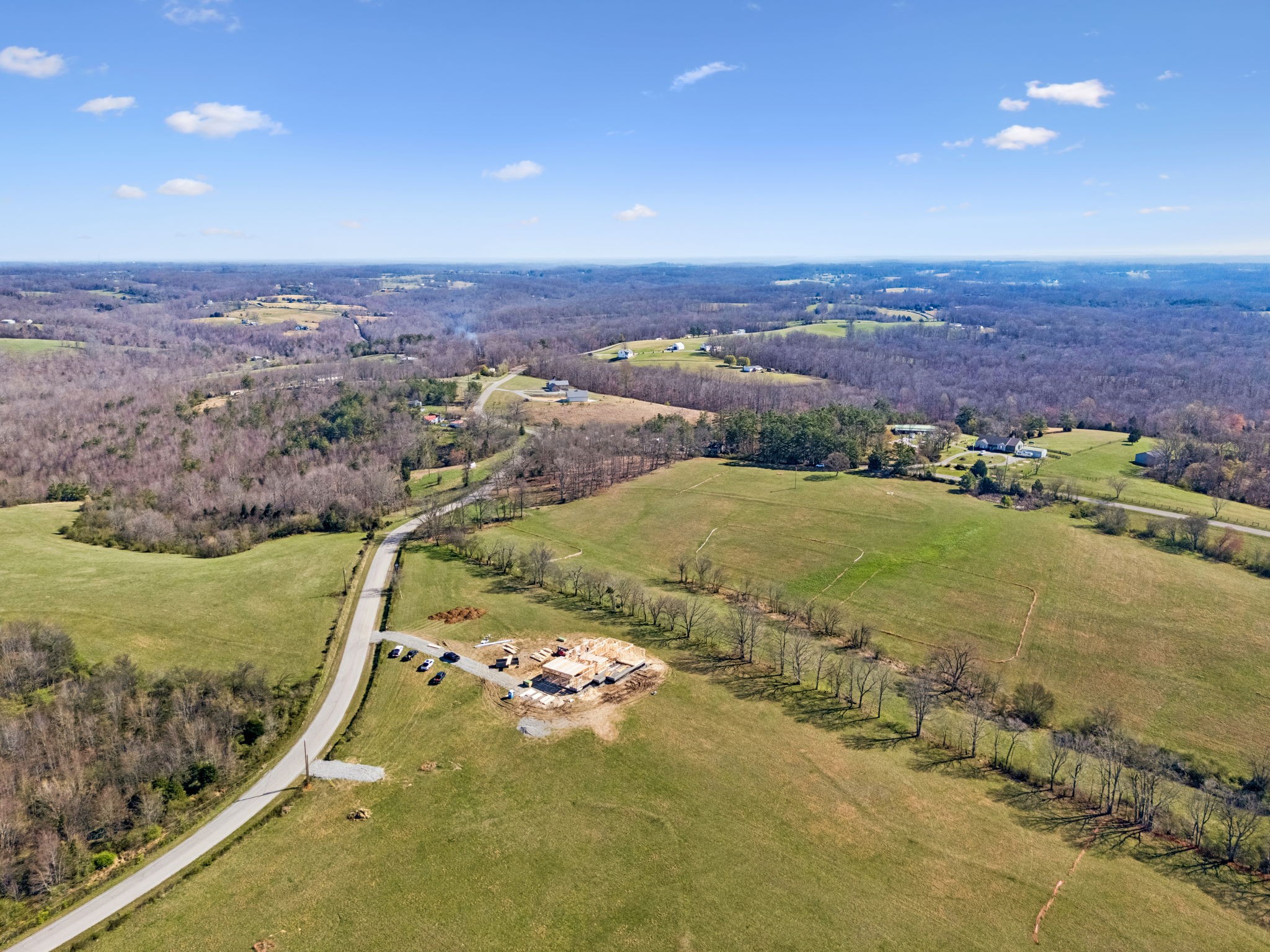 7795 West Lick Creek Road Primm Springs, TN 38476 - Photo 10 of 14 an aerial view of a house