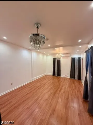 a view of a livingroom with a chandelier