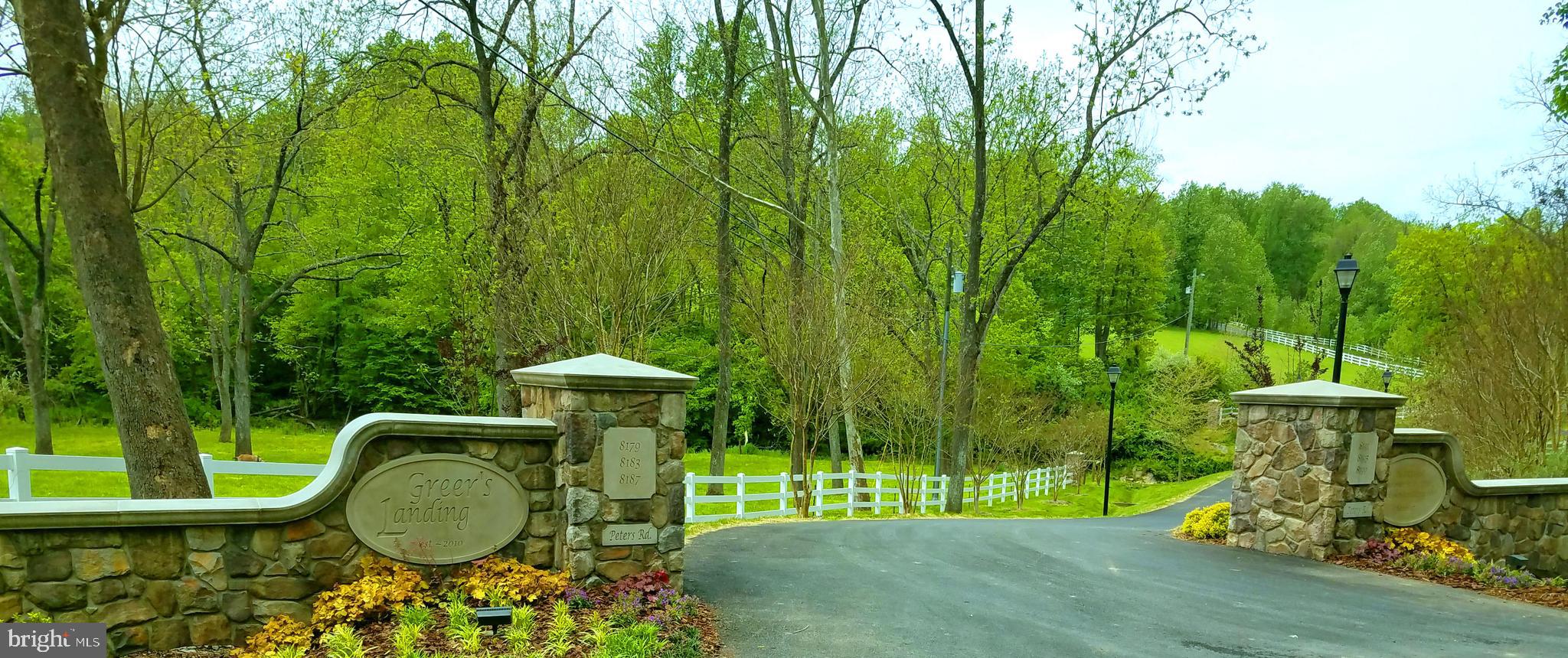 8191 Peters Road Frederick, MD 21704 - Photo 3 of 21 Stone Pillar Entrance to Greer's Landing