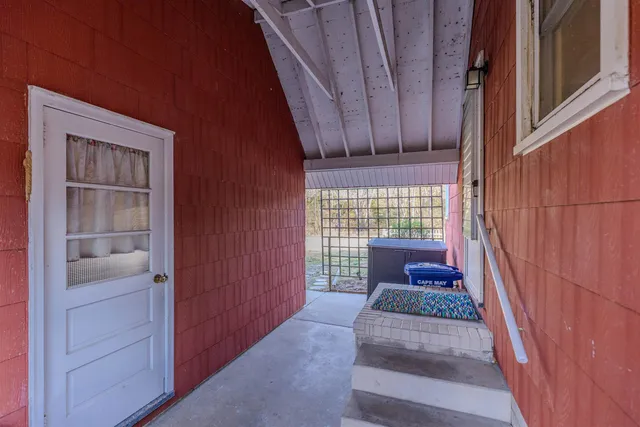 a view of front door