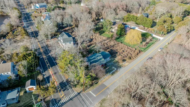 a view of a garden with flowers