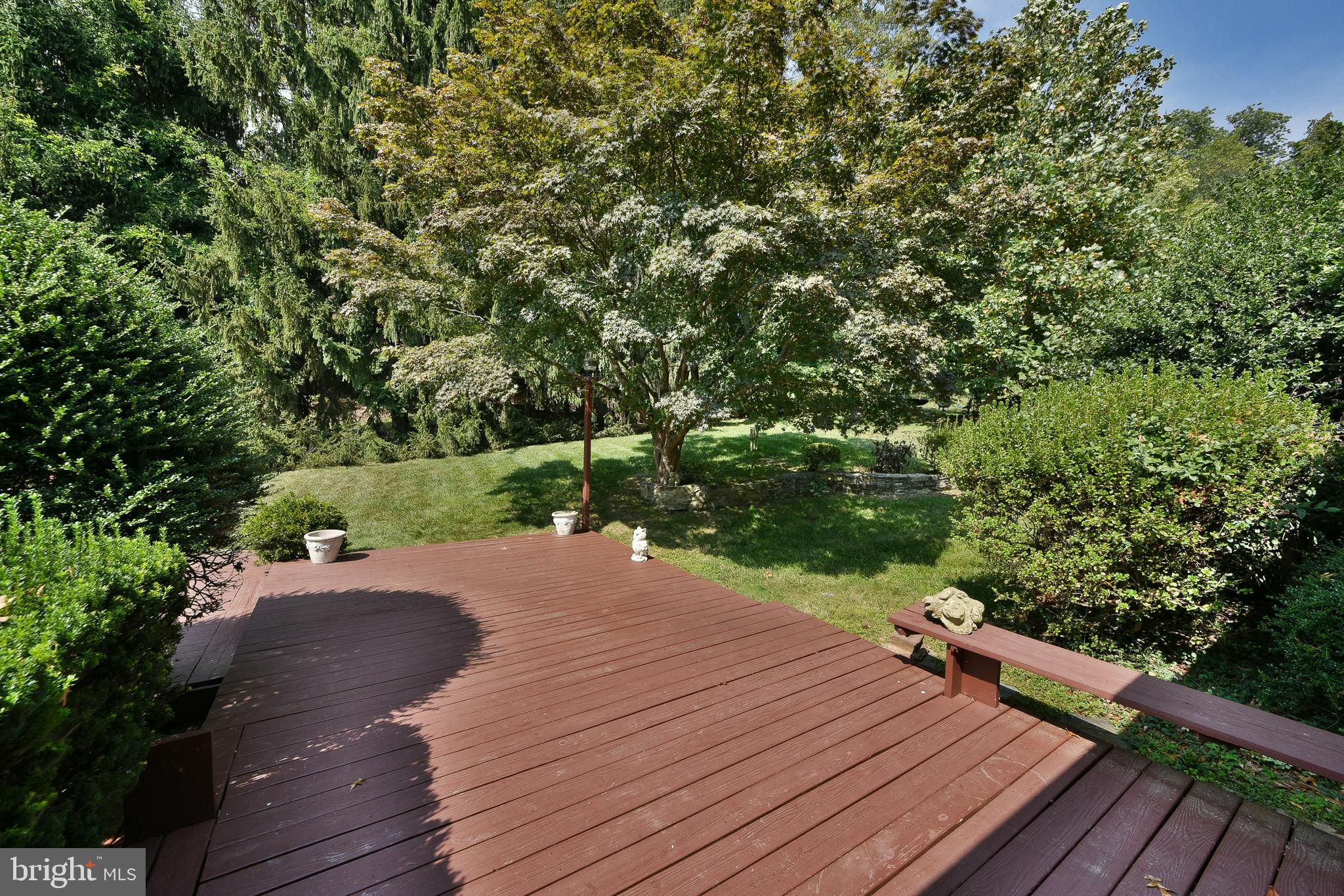 1930 Valley Road Jenkintown, PA 19046 - Photo 23 of 30 a balcony with wooden floor and yard