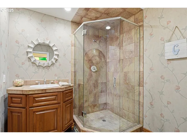 a bed room with a bed and a large cabinets