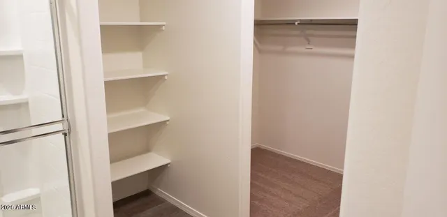 a view of closet area