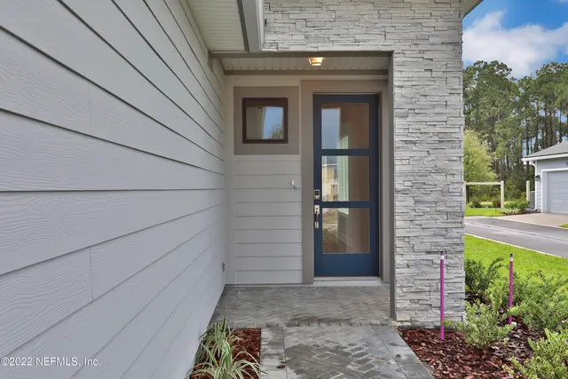 a view of front door of house